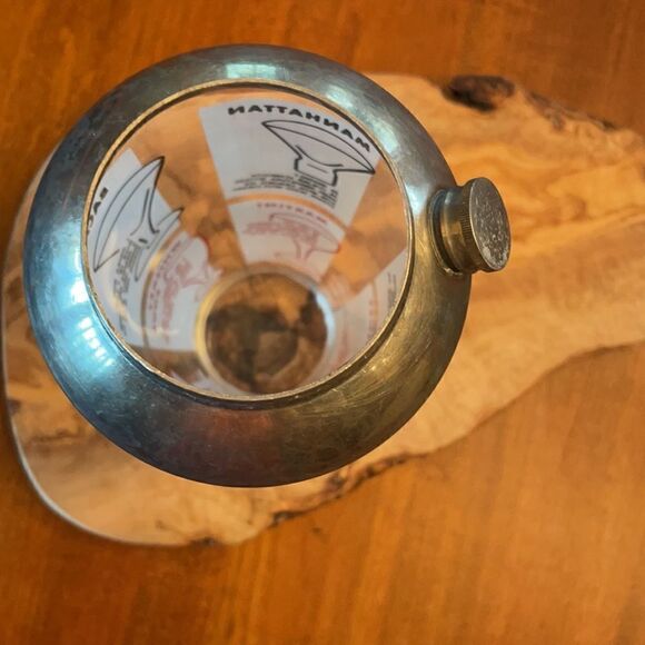 Vintage 1950's Glass Cocktail Shaker with Recipes - Picture 6 of 9